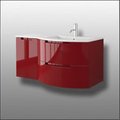 Latoscana La Toscana OA43OPT3R Oasi Vanity Sink Top Left Cabinet 2 Drawers Red OA43OPT3R